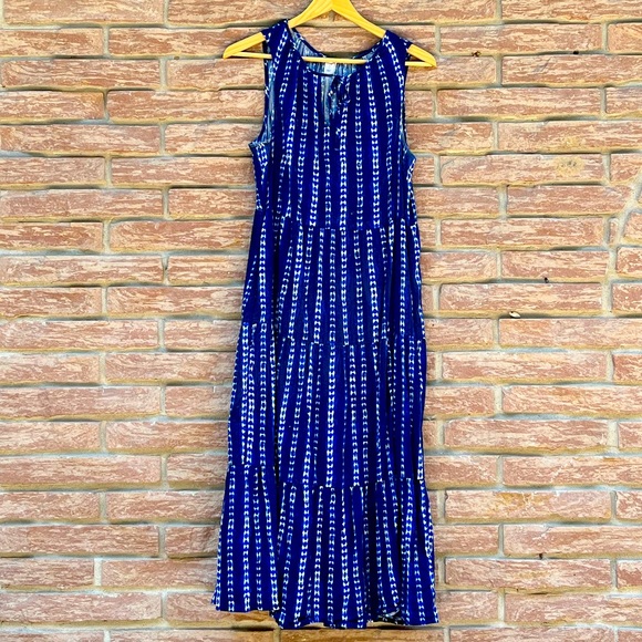 Cobalt blue Old Navy boho summer sun dress - Picture 2 of 2